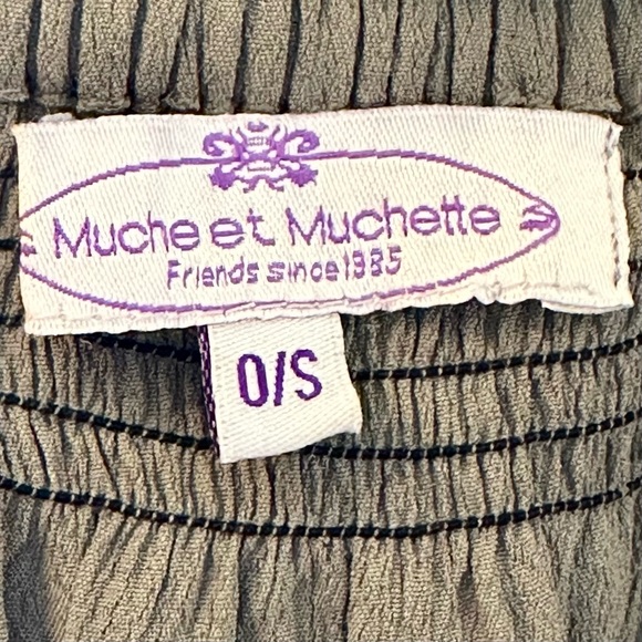 Muche Et Muchette Esmeralda Off The Shoulder Swing Mini Dress #D4 - Picture 2 of 10